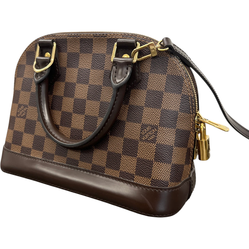 Women's Damier Ebene Alma BB Handbag Brown