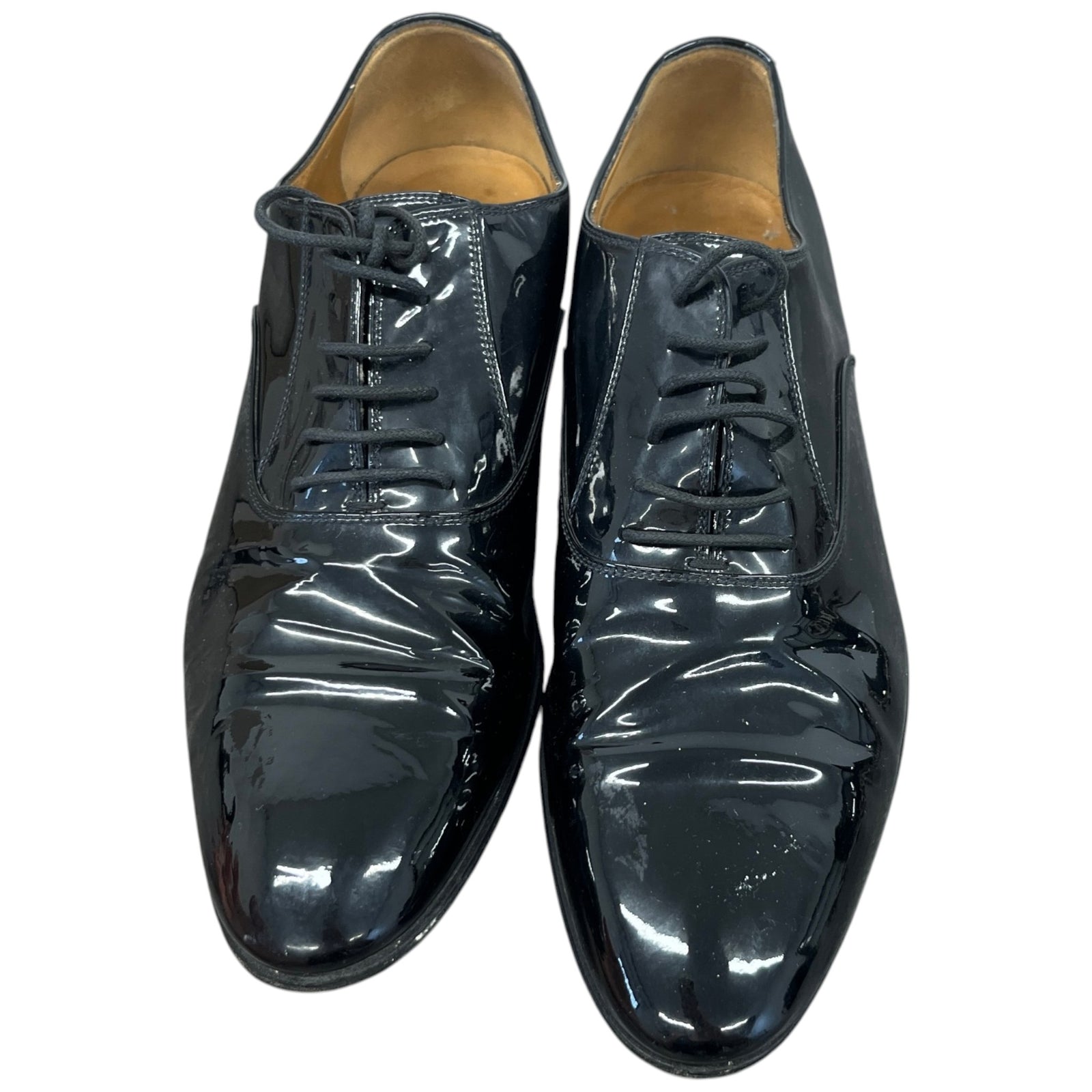 Men's Lace Ups Loafers Black Size EU 42 / UK 8 - Photo 6