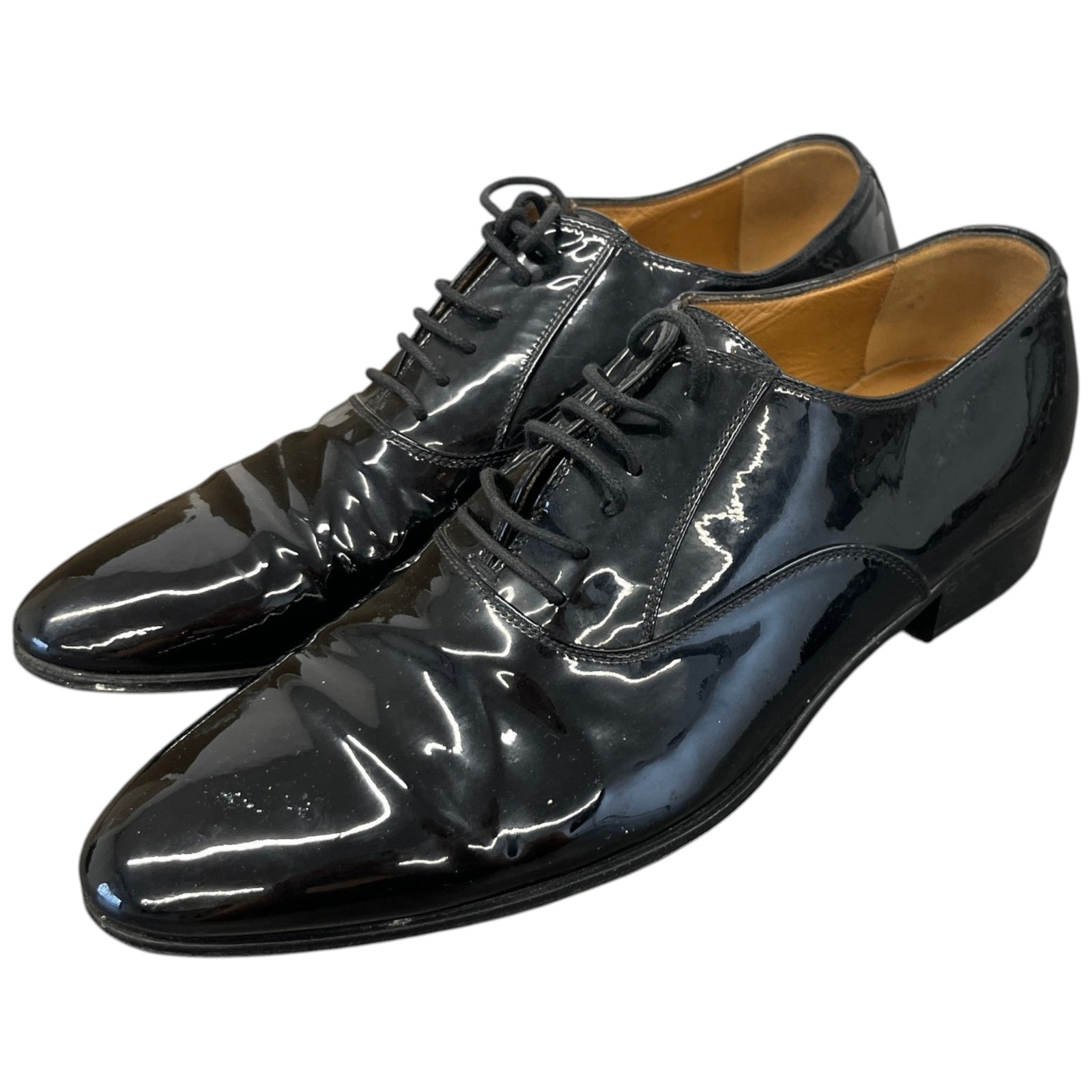 Men's Lace Ups Loafers Black Size EU 42 / UK 8 - Photo 9