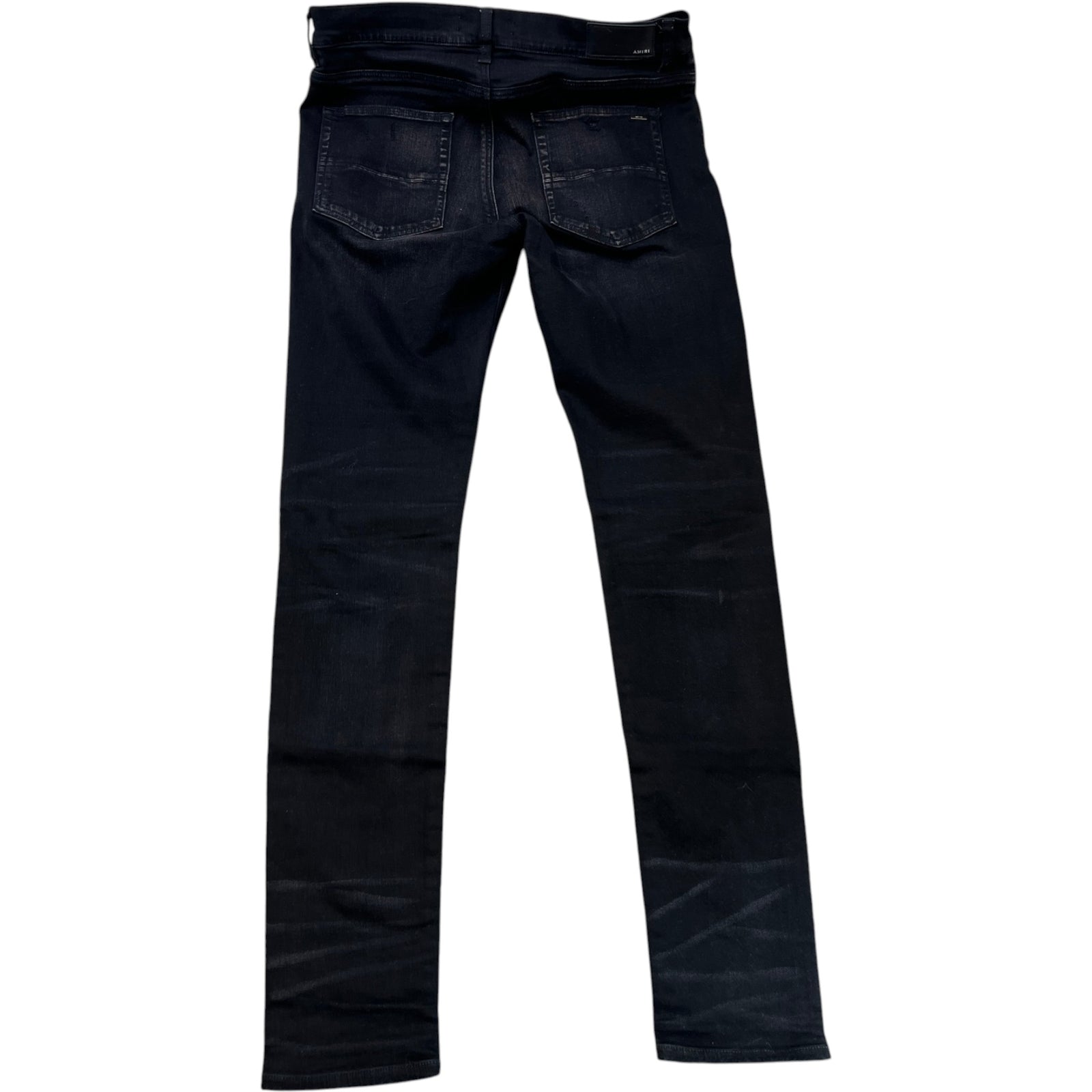 Men's Mx1 Distressed Bandana Jeans Black Size Waist 34" - Photo 2