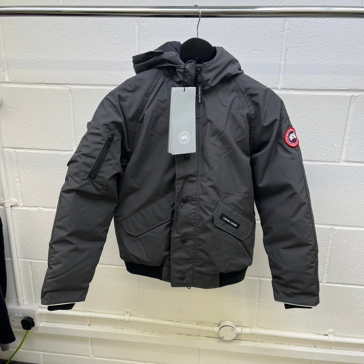 Boy's Rundle Bomber Down Jacket Grey Size 16 years - Photo 8