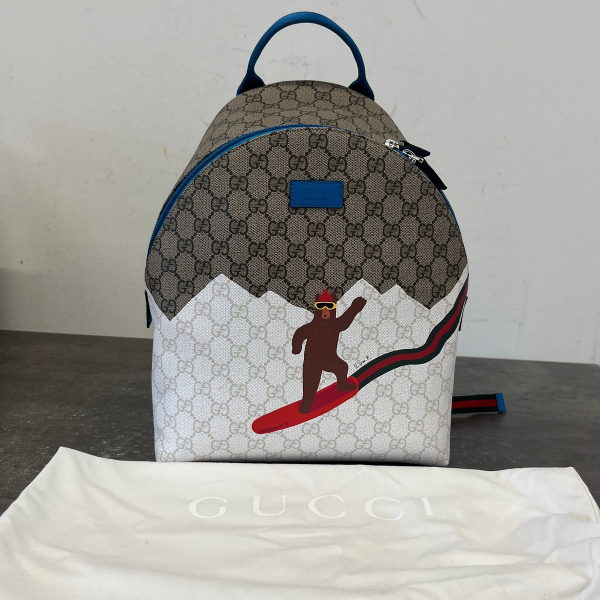 Men's Junior X Euan Roberts GG Supreme Backpack Beige - Photo 13