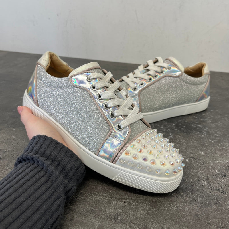 Women's Vieira 2 Glittered Low Trainers Silver Size EU 38 / UK 5
