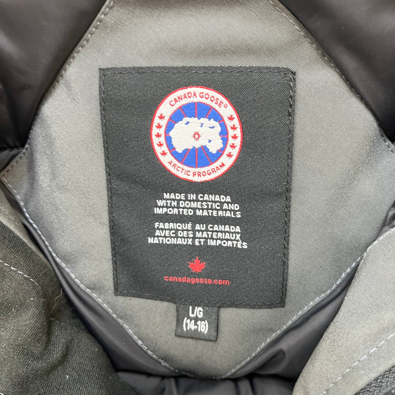 Boy's Rundle Bomber Down Jacket Grey Size 16 years