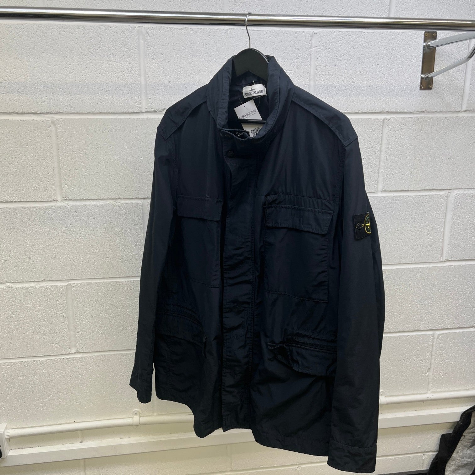 Men's Micro Reps Applique Logo Jacket Black Size XXXL - Photo 7