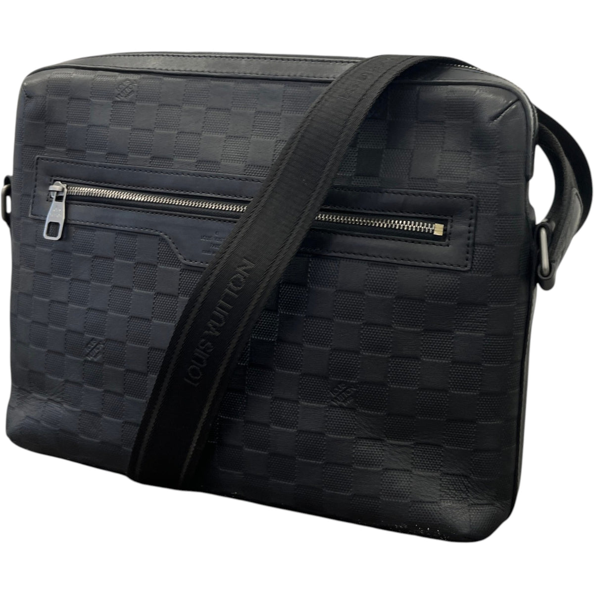 Men's Damier Infini Calypso MM Messenger Bag Black - Photo 5