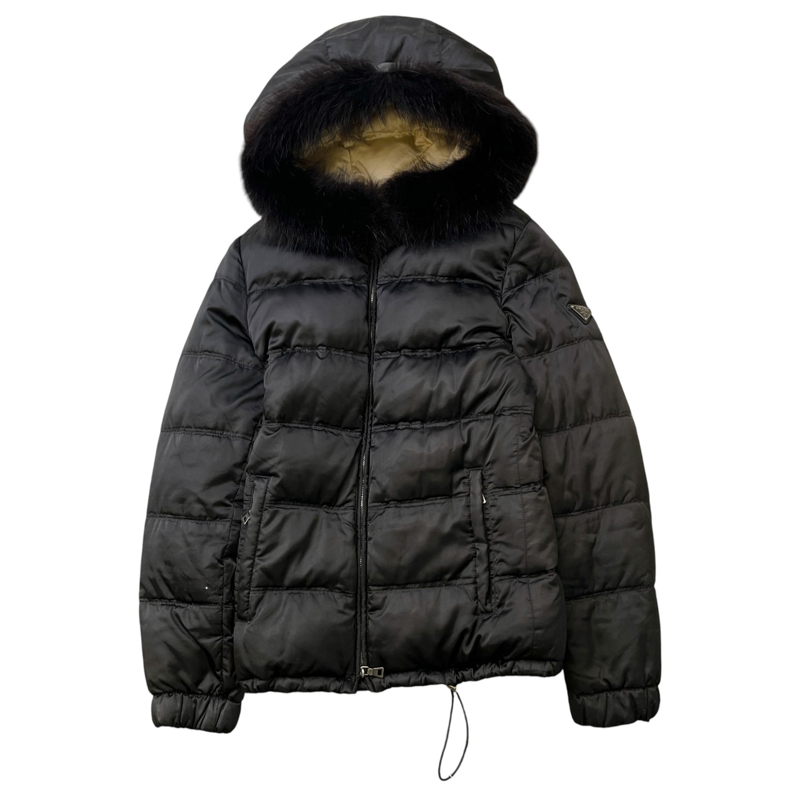 Women's Plaque Logo Down Jacket Black Size IT 42 / UK 10 - Photo 1