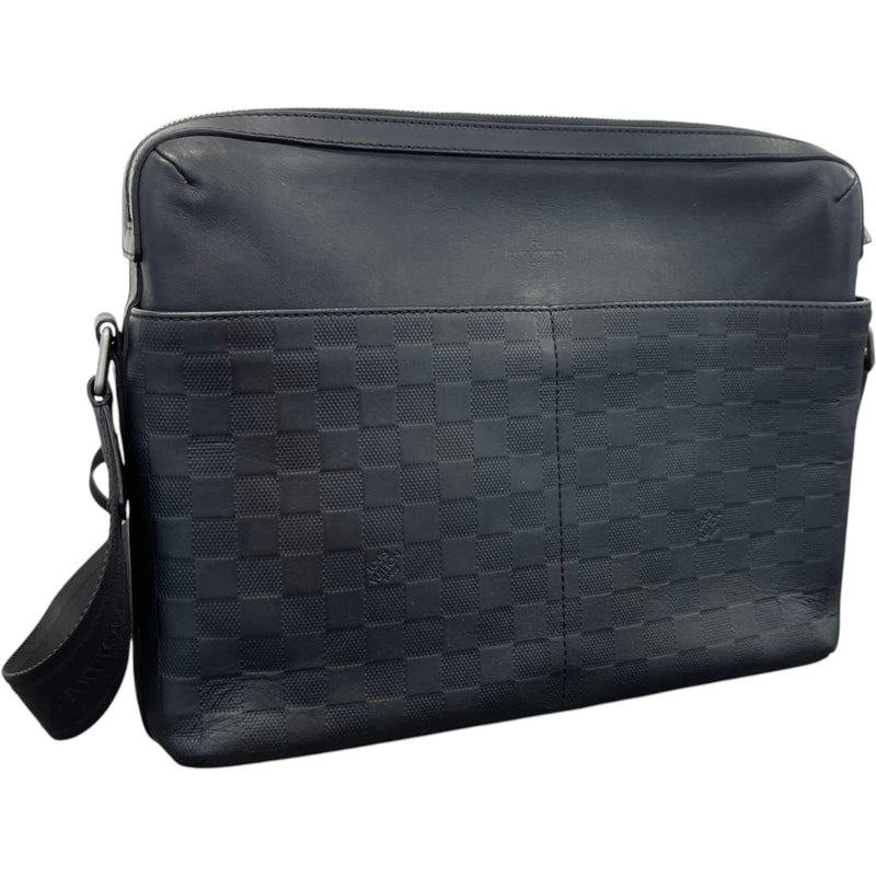 Men's Damier Infini Calypso MM Messenger Bag Black
