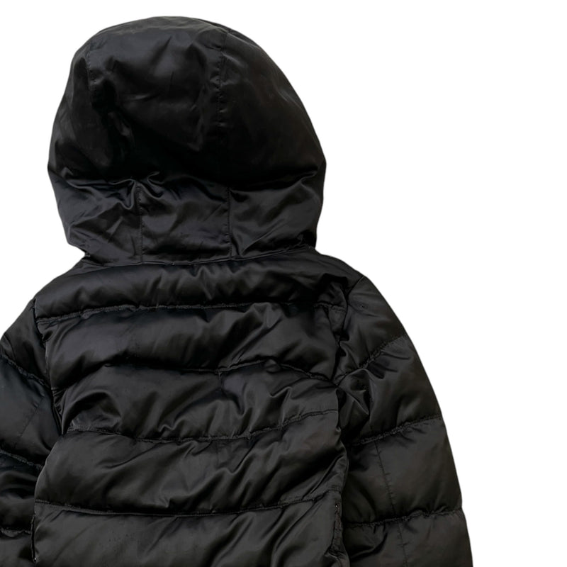 Women's Plaque Logo Down Jacket Black Size IT 42 / UK 10
