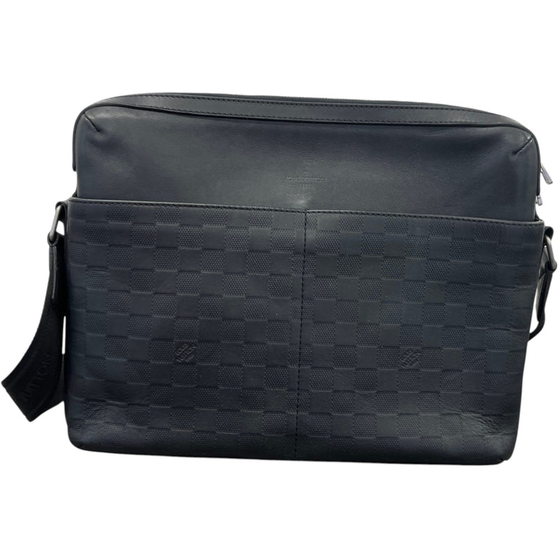 Men's Damier Infini Calypso MM Messenger Bag Black