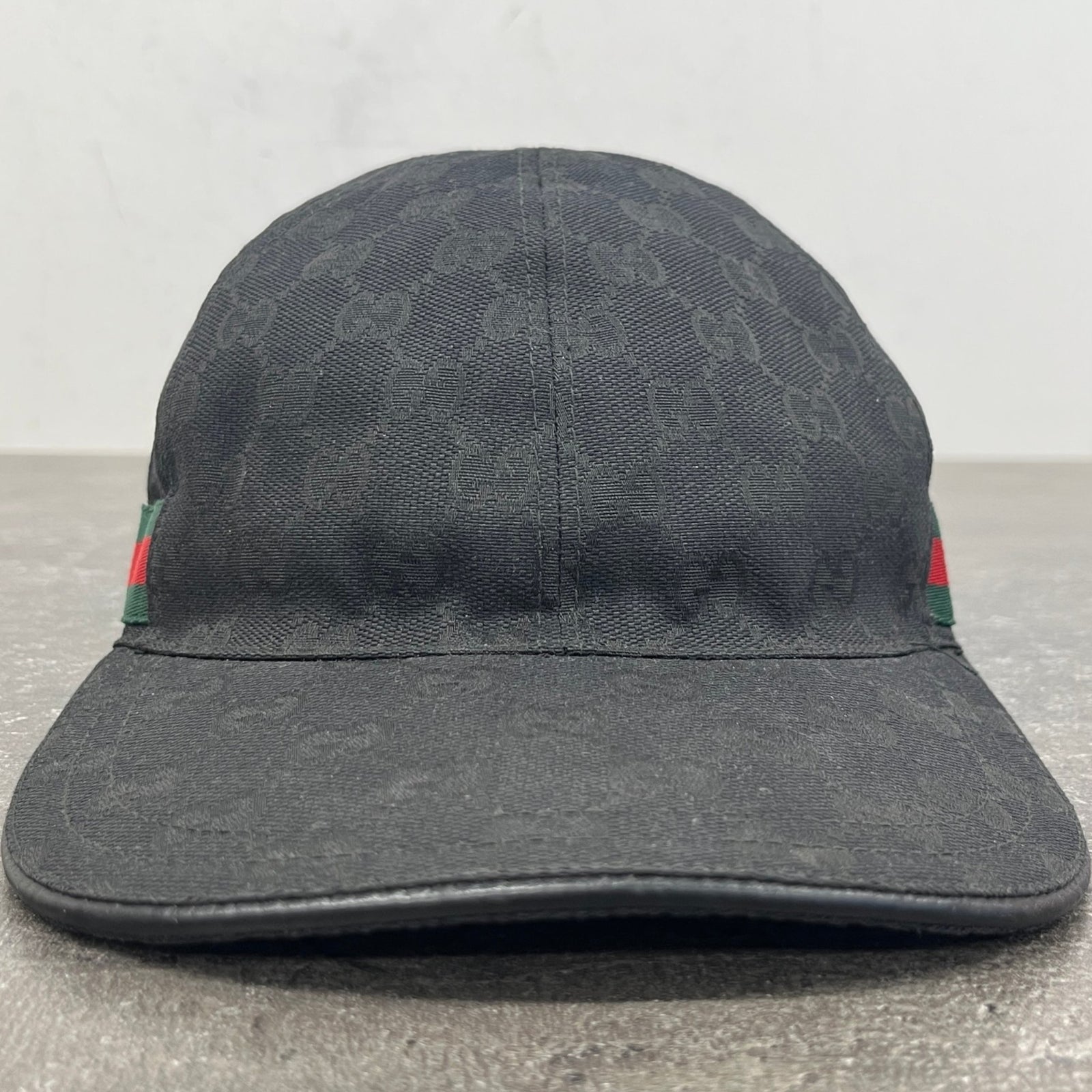 Men's GG Supreme Web Hat Black Size S - Photo 9