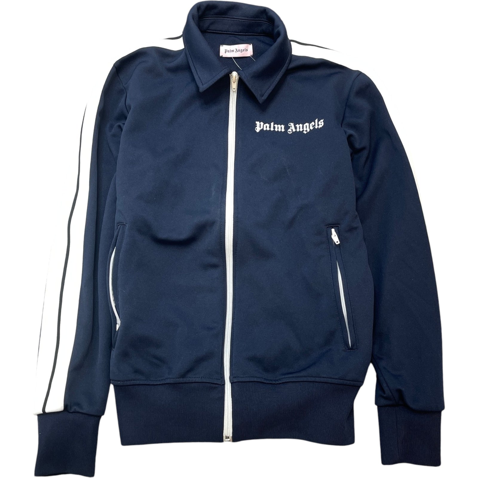 Men's Logo Print Track Jacket Navy Size S - Photo 1