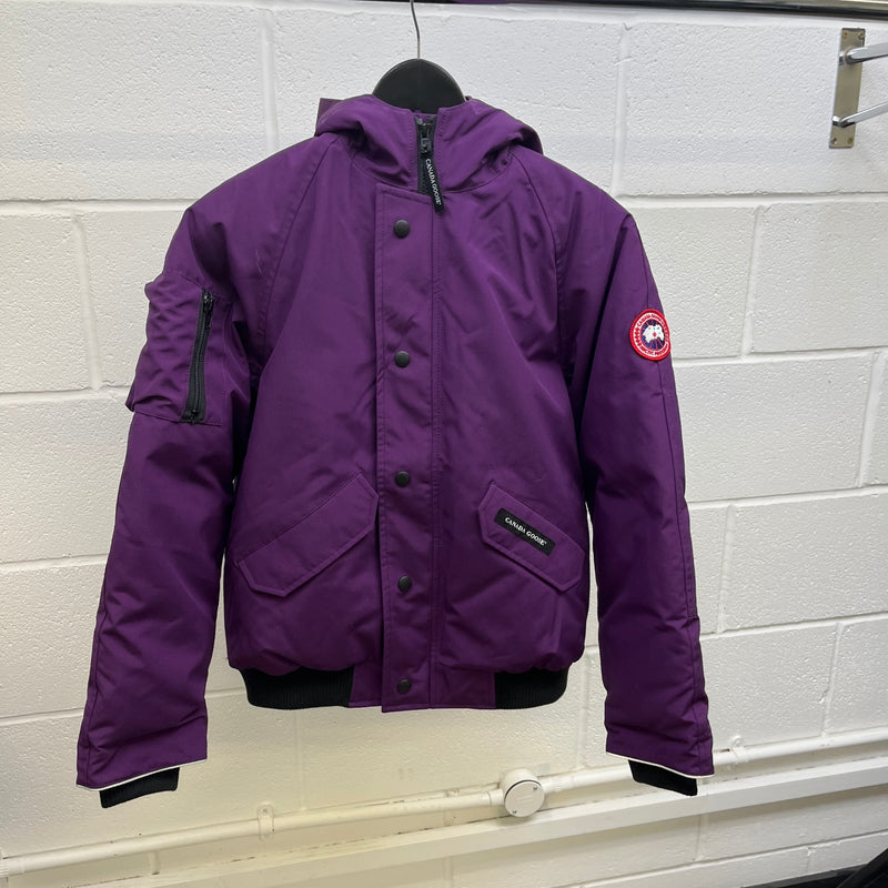 Girl's Rundle Bomber Down Jacket Purple Size 16 years
