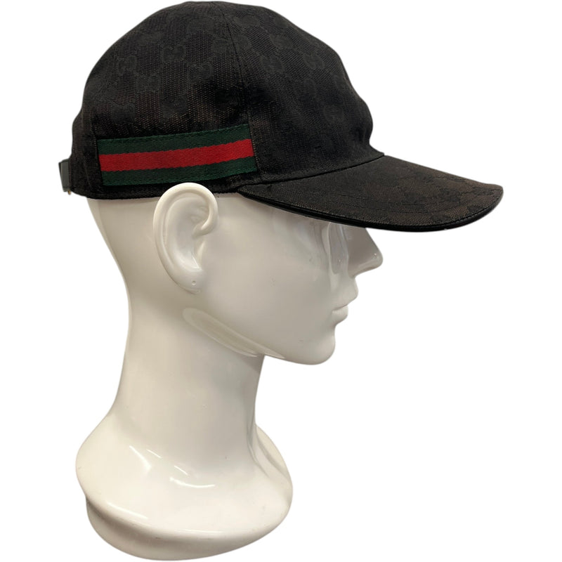 Men's GG Supreme Web Hat Black Size S