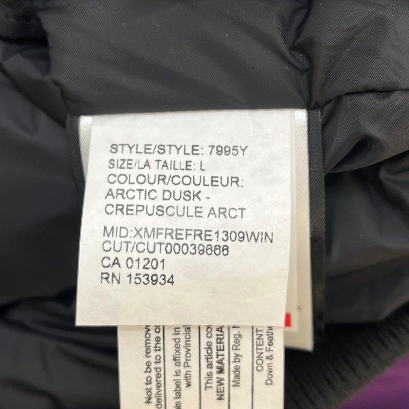 Girl's Rundle Bomber Down Jacket Purple Size 16 years