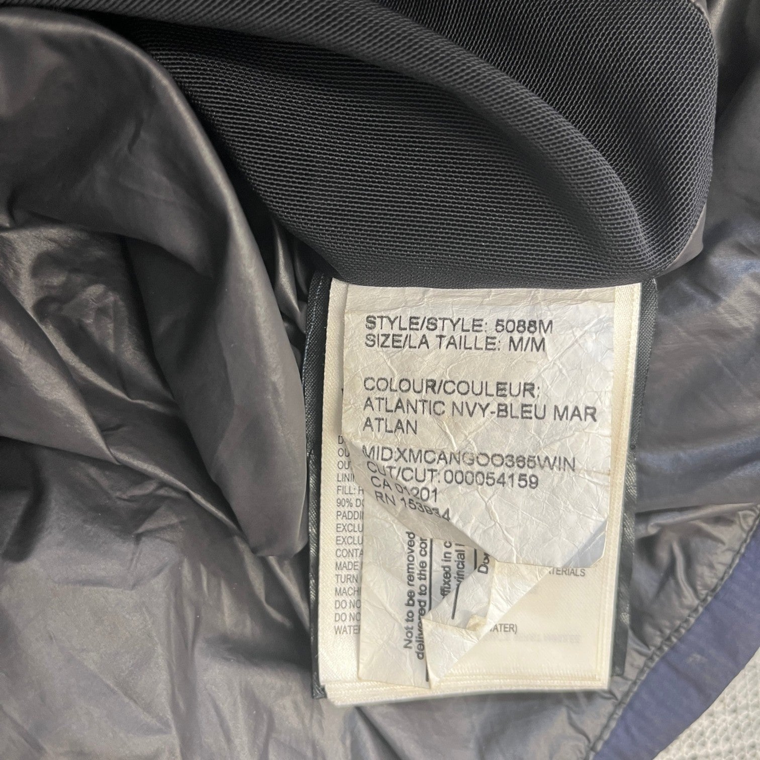 Men's Armstrong Down Jacket Navy Size M - Photo 7
