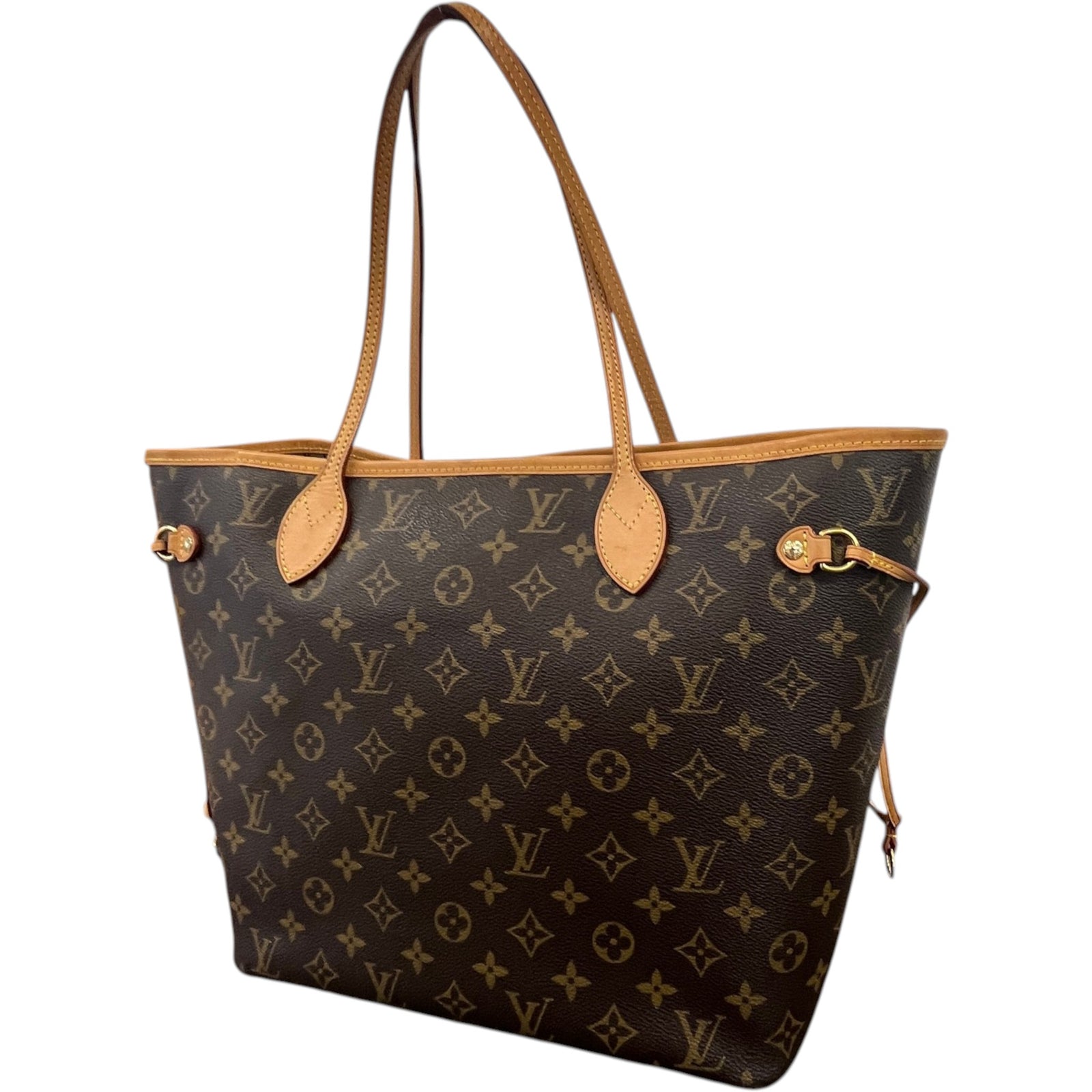 Women's Monogram Neverfull Mm Tote Bag Brown - Photo 8