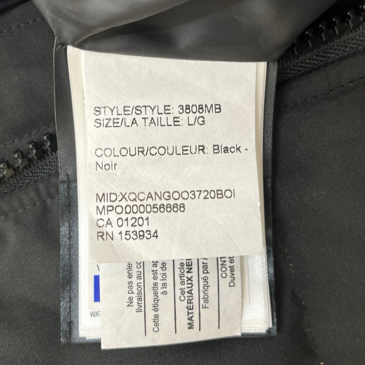 Men's Wyndham Parka Down Jacket Black Size L - Photo 6