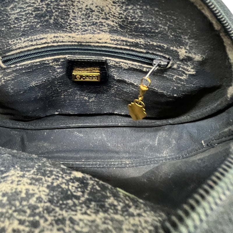 Women's GG Supreme Oval Crossbody Bag Navy