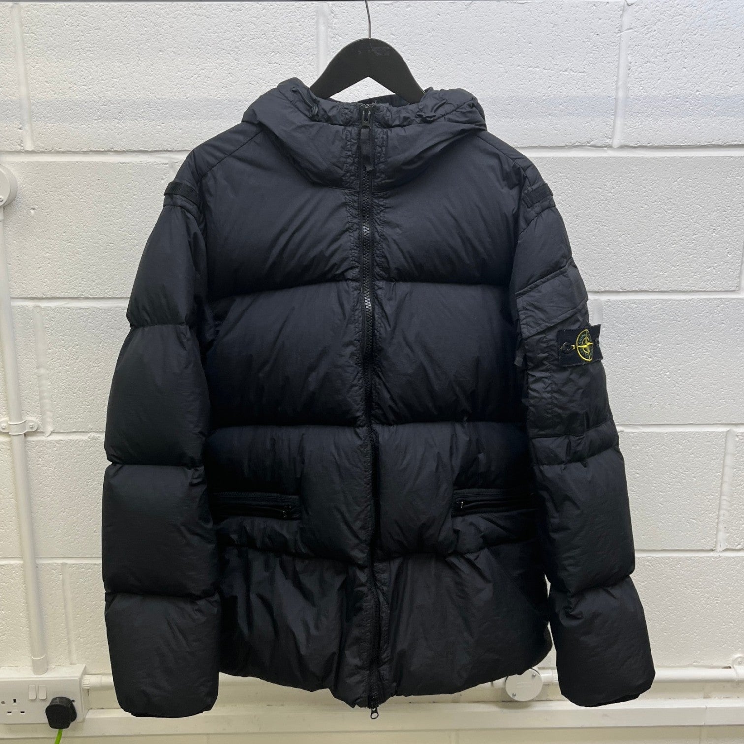 Men's Crinkle Reps R-Ny Down Jacket Black Size XL - Photo 9