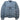 Men's Reversible Patch Logo Down Jacket Blue Size S