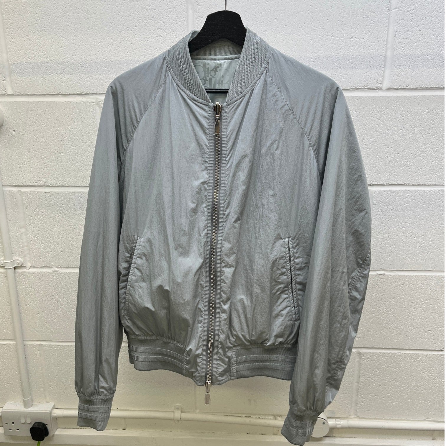 Men's Reversible Oblique Bomber Jacket Grey Size IT 52 / XL - Photo 10