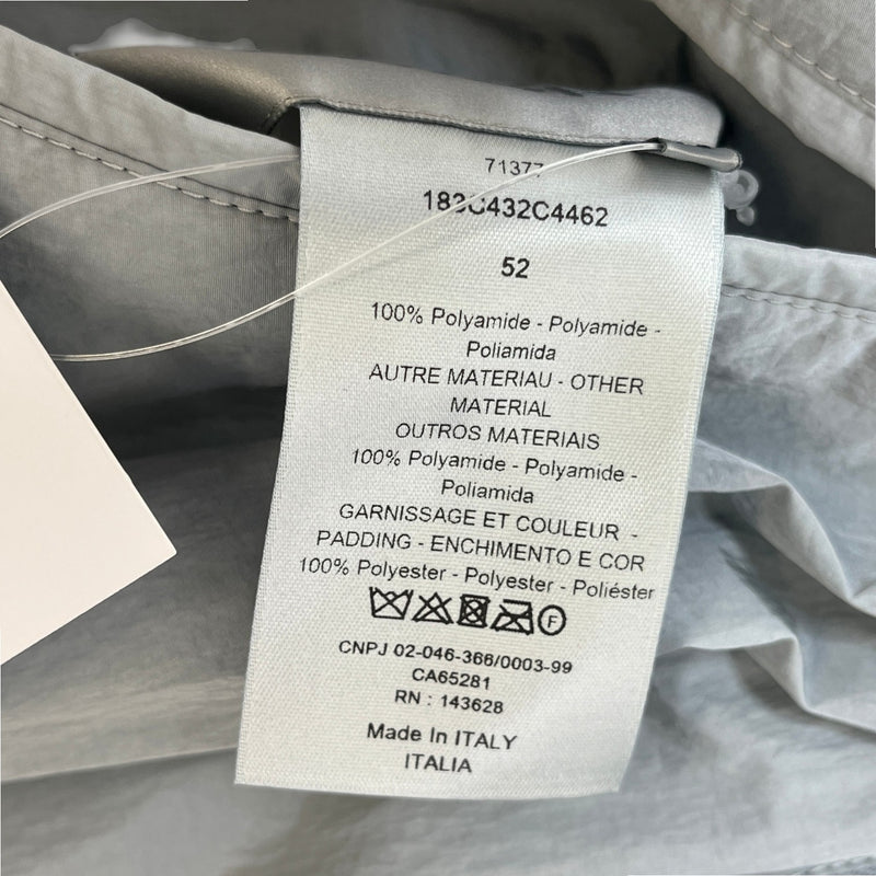 Men's Reversible Oblique Bomber Jacket Grey Size IT 52 / XL