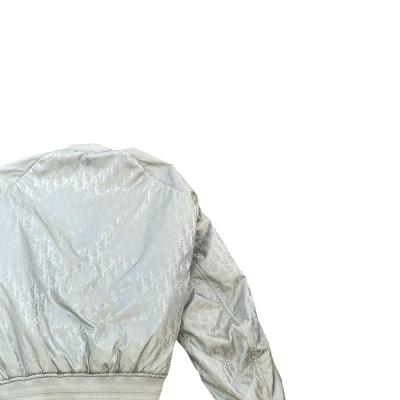 Men's Reversible Oblique Bomber Jacket Grey Size IT 52 / XL