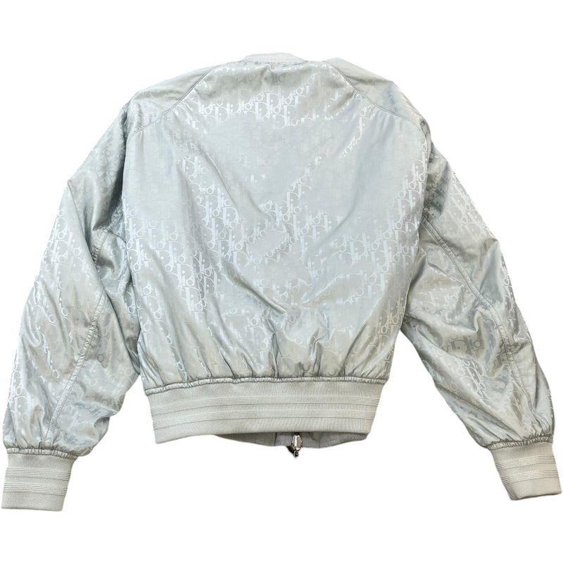 Men's Reversible Oblique Bomber Jacket Grey Size IT 52 / XL