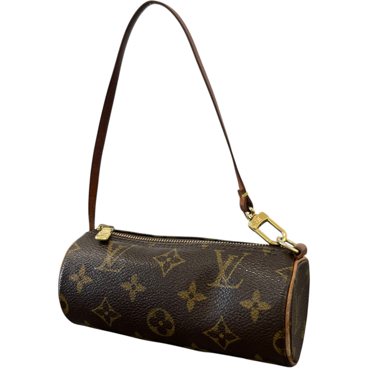 Women's Monogram Mini Papillon Pouch Handbag Brown - Photo 5