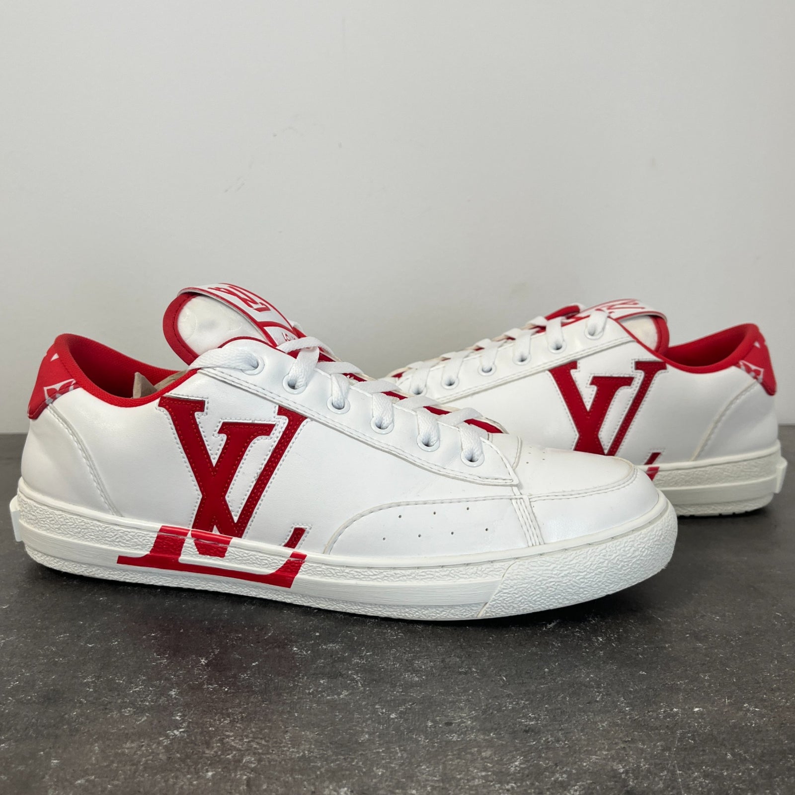 Men's Charlie Low Trainers Red Size EU 41.5 / UK 7.5 - Photo 12