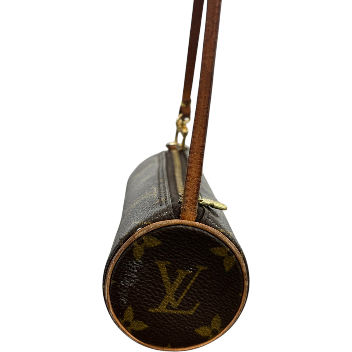 Women's Monogram Mini Papillon Pouch Handbag Brown - Photo 6