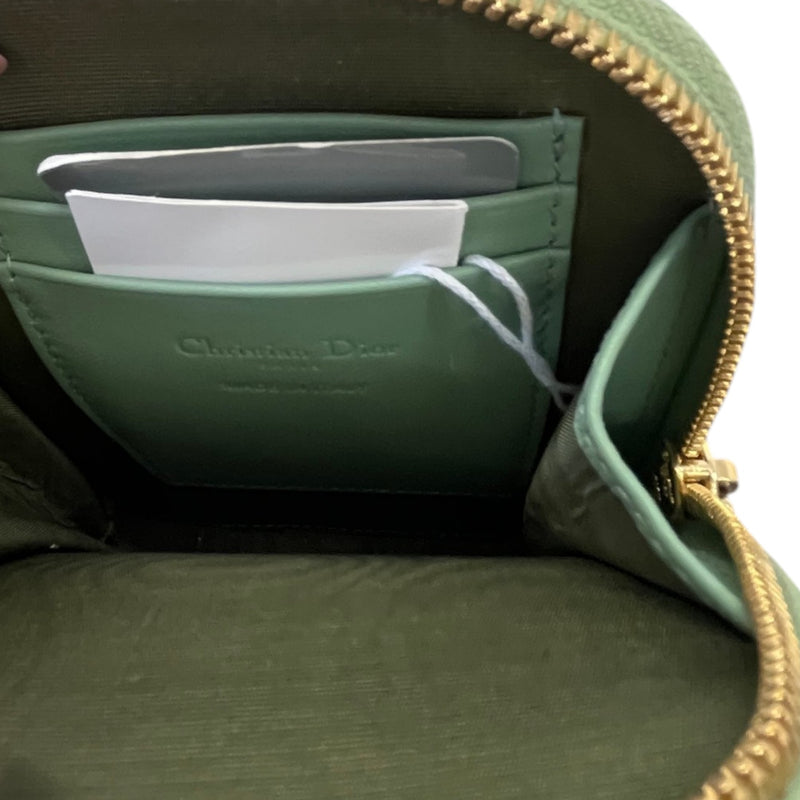 Women's Lady Dior Call'in Phone Holder Crossbody Bag Green