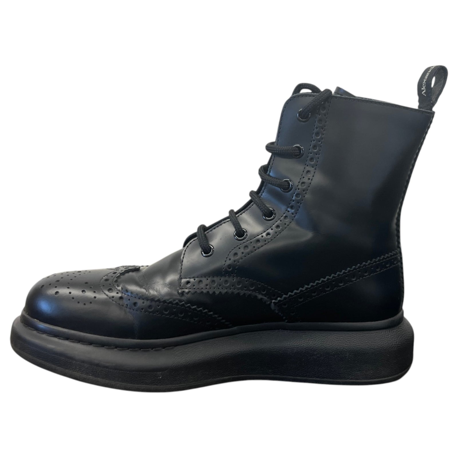 Men's Hybrid Lace-Up Combat Boots Black Size UK 6 / EU 40 - Photo 2