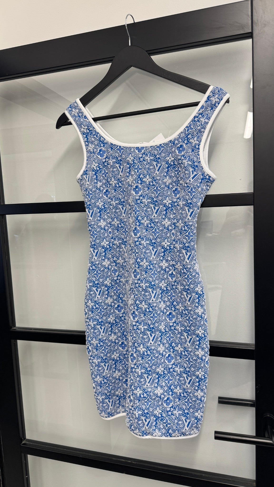 Women's Monogram Foliage Tank Dress Blue Size S / UK 8 - Photo 7