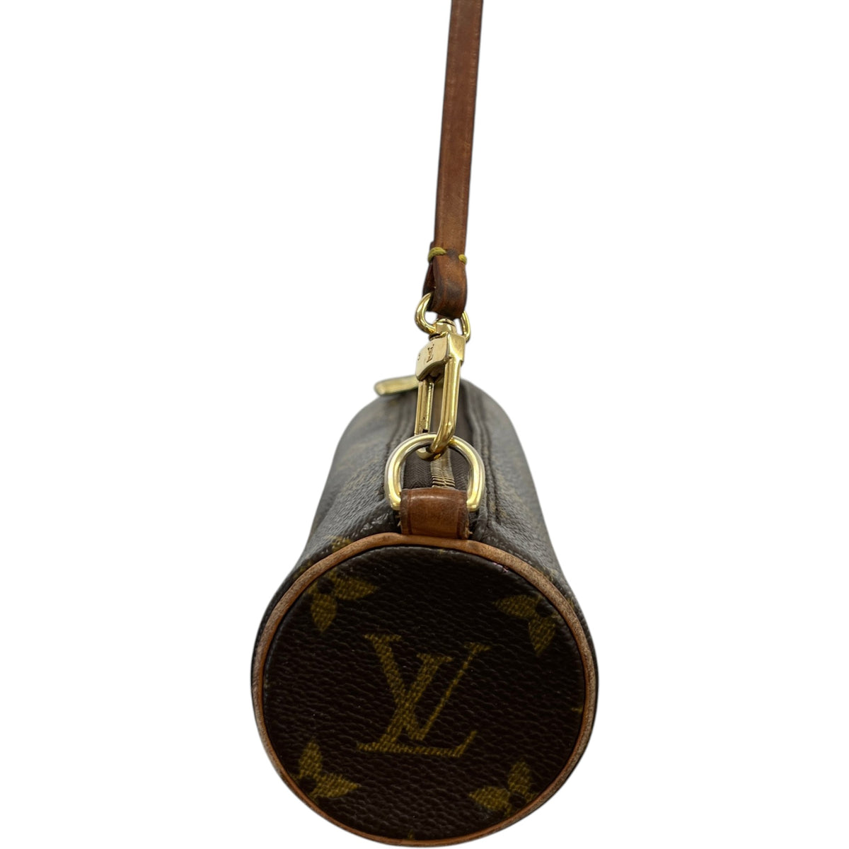 Women's Monogram Mini Papillon Pouch Handbag Brown - Photo 7