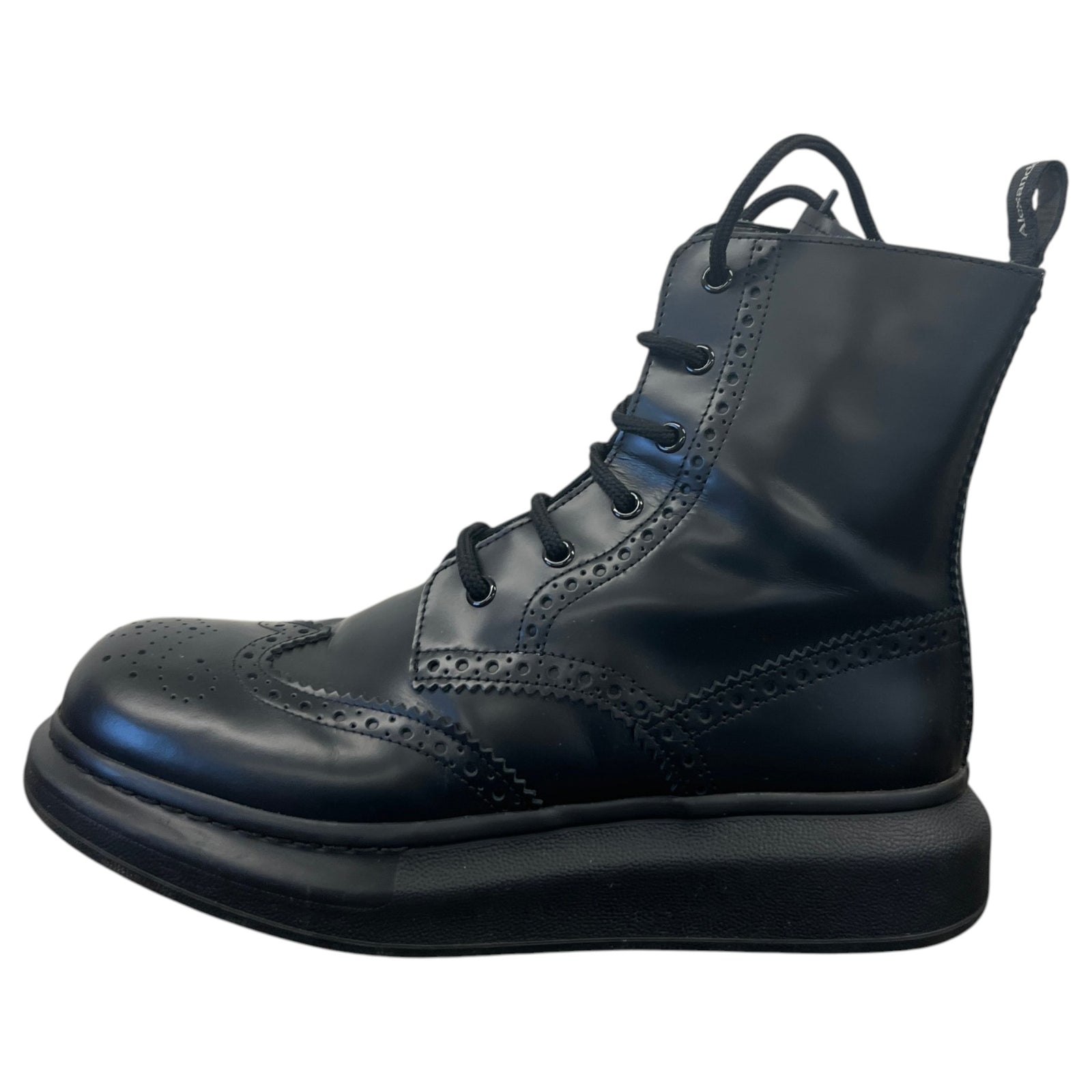Men's Hybrid Lace-Up Combat Boots Black Size UK 6 / EU 40 - Photo 5