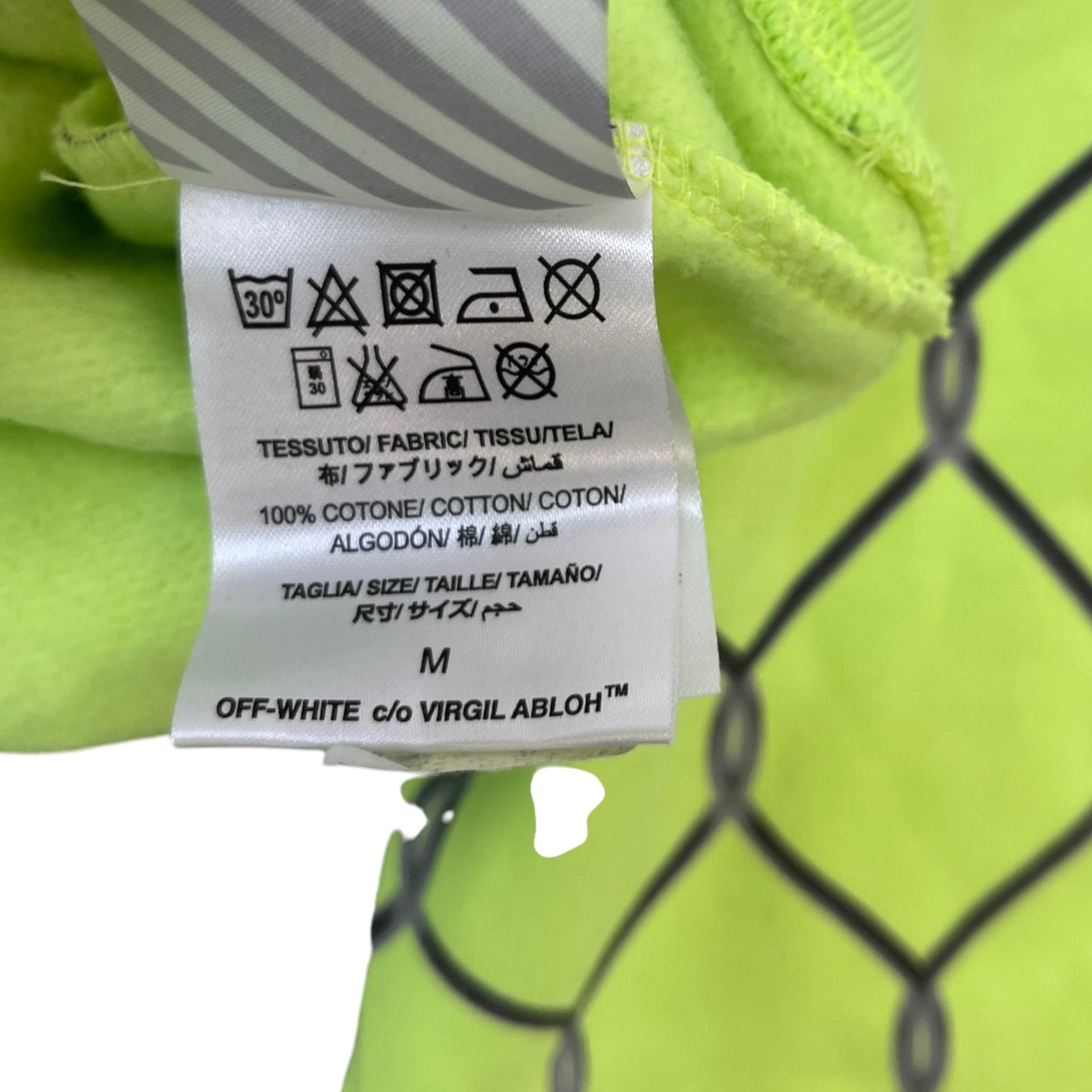 Men's Broken Fence Hoodie Green Size M - Photo 7