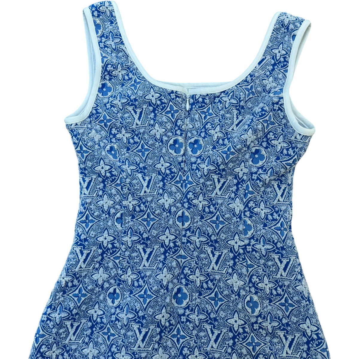 Women's Monogram Foliage Tank Dress Blue Size S / UK 8 - Photo 4