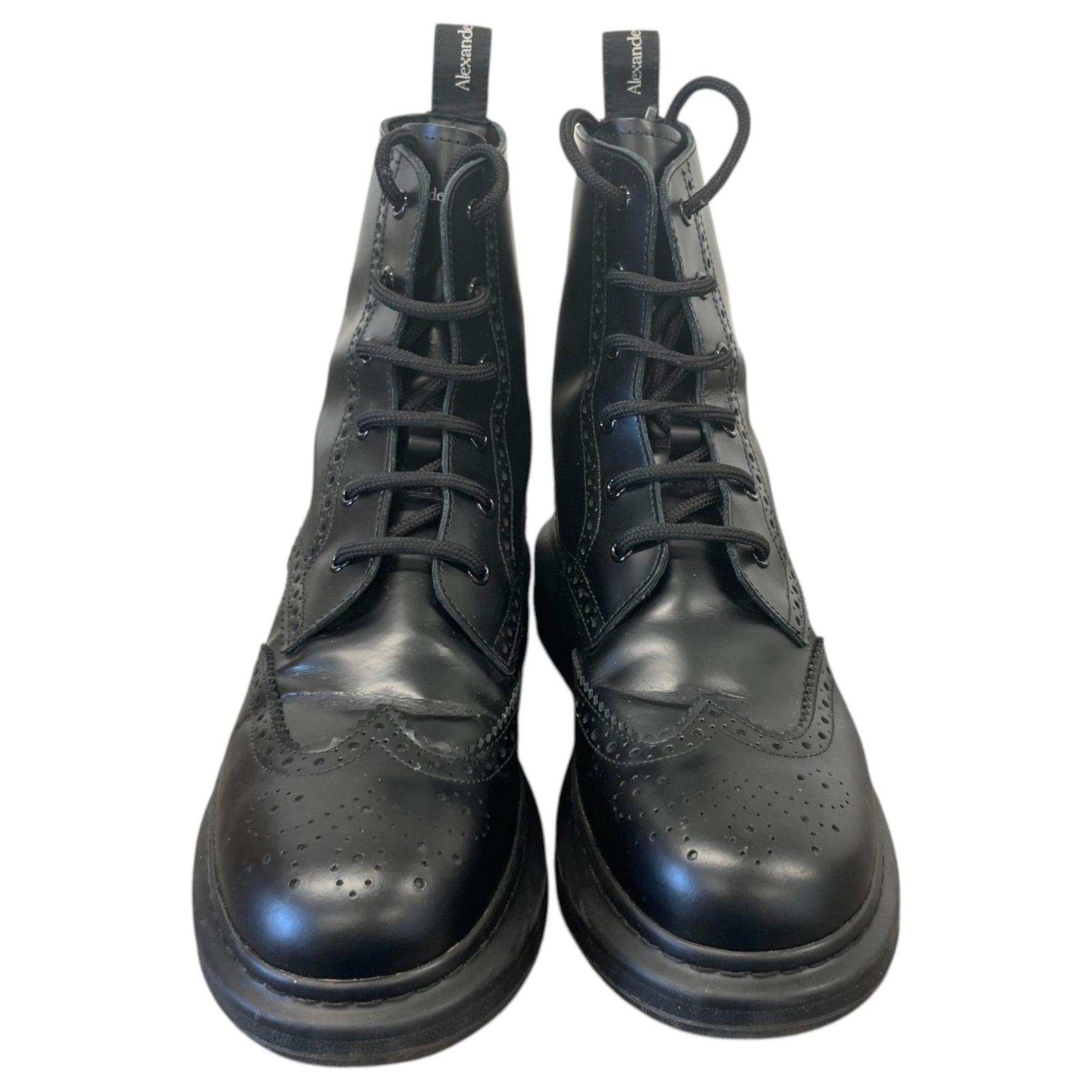 Men's Hybrid Lace-Up Combat Boots Black Size UK 6 / EU 40 - Photo 6