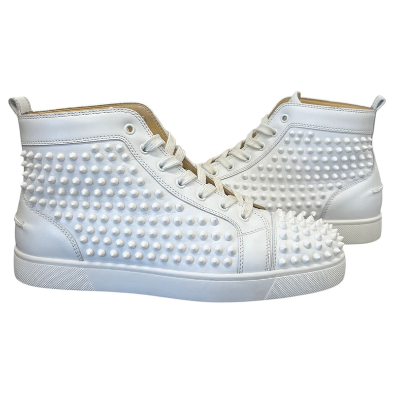 Men's Louis Spikes Flat High Trainers White Size UK 8 / EU 42