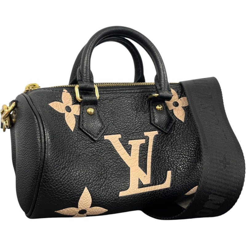 Women's Monogram Nano Speedy Bag Black