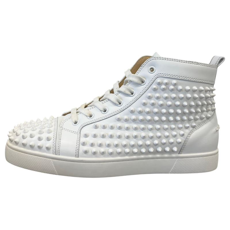 Men's Louis Spikes Flat High Trainers White Size UK 8 / EU 42
