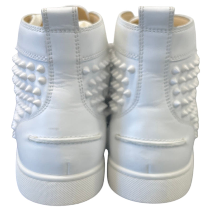 Men's Louis Spikes Flat High Trainers White Size UK 8 / EU 42