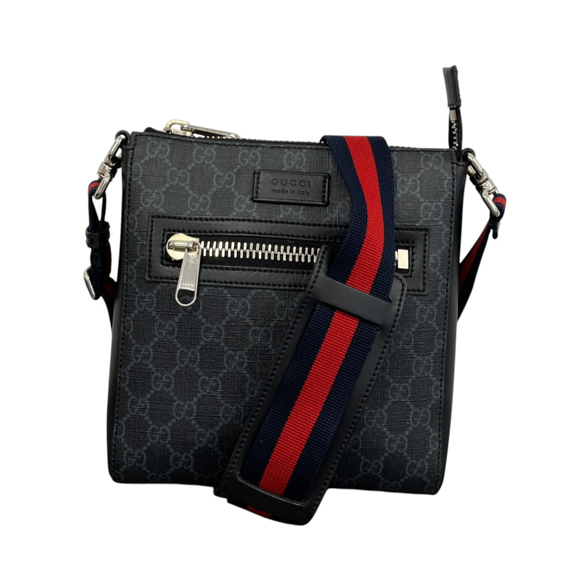 Men's GG Supreme Messenger Bag Black
