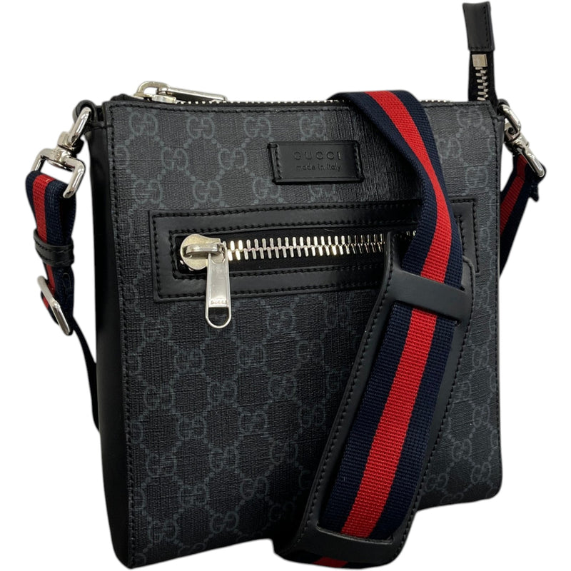 Men's GG Supreme Messenger Bag Black