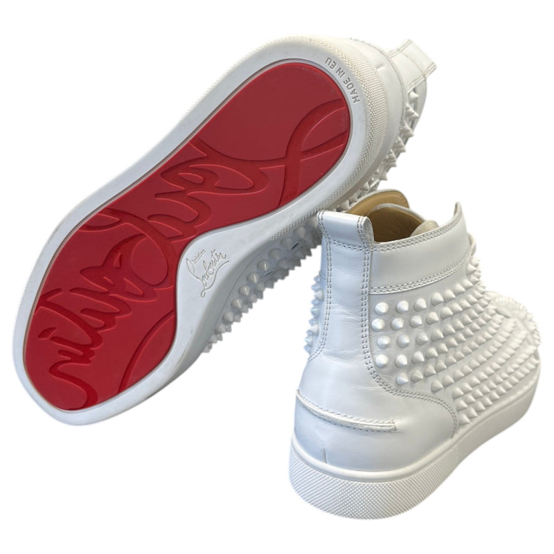 Men's Louis Spikes Flat High Trainers White Size UK 8 / EU 42