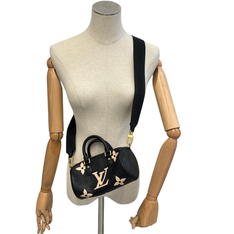 Women's Monogram Nano Speedy Bag Black
