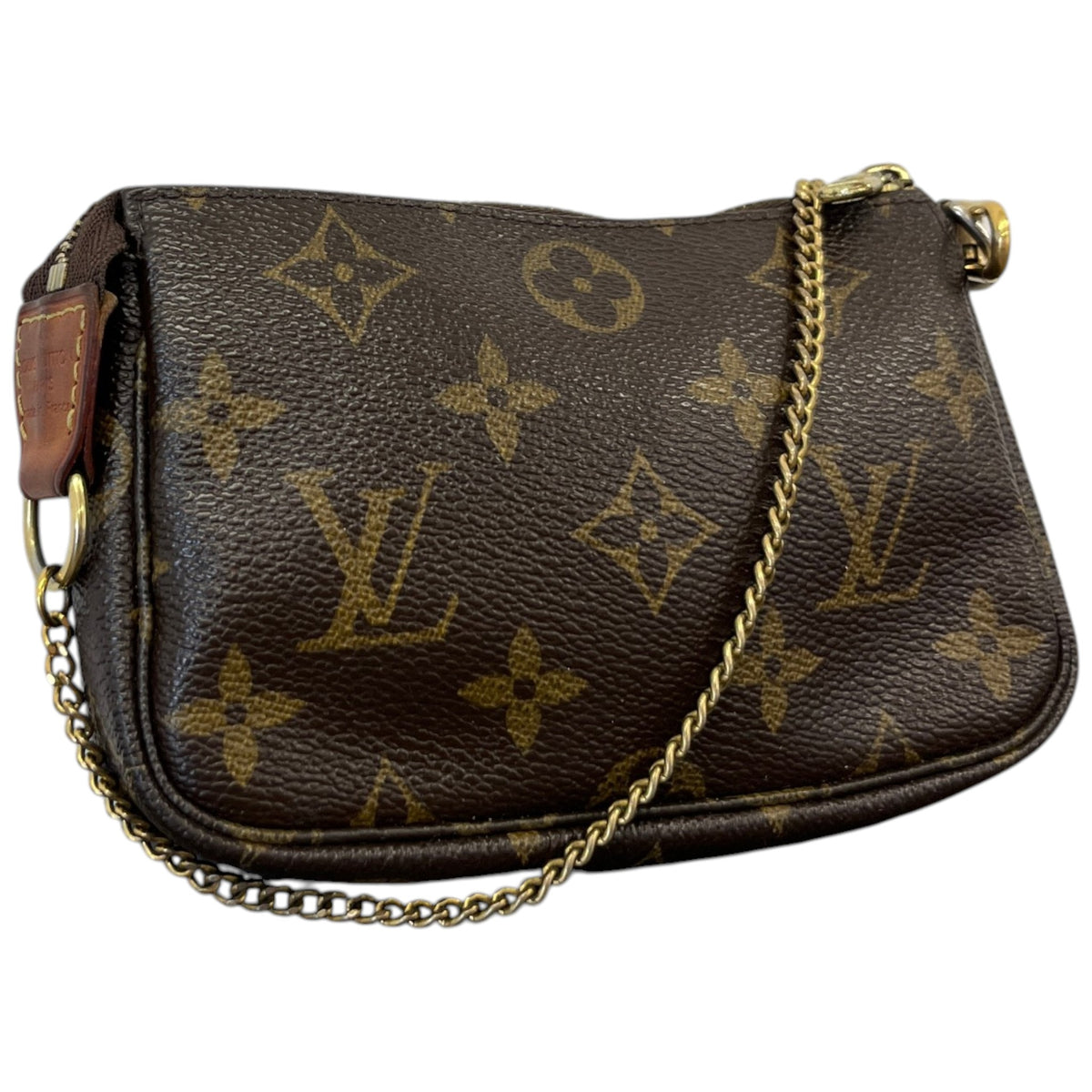 Women's Monogram Mini Pochette Handbag Brown - Photo 8