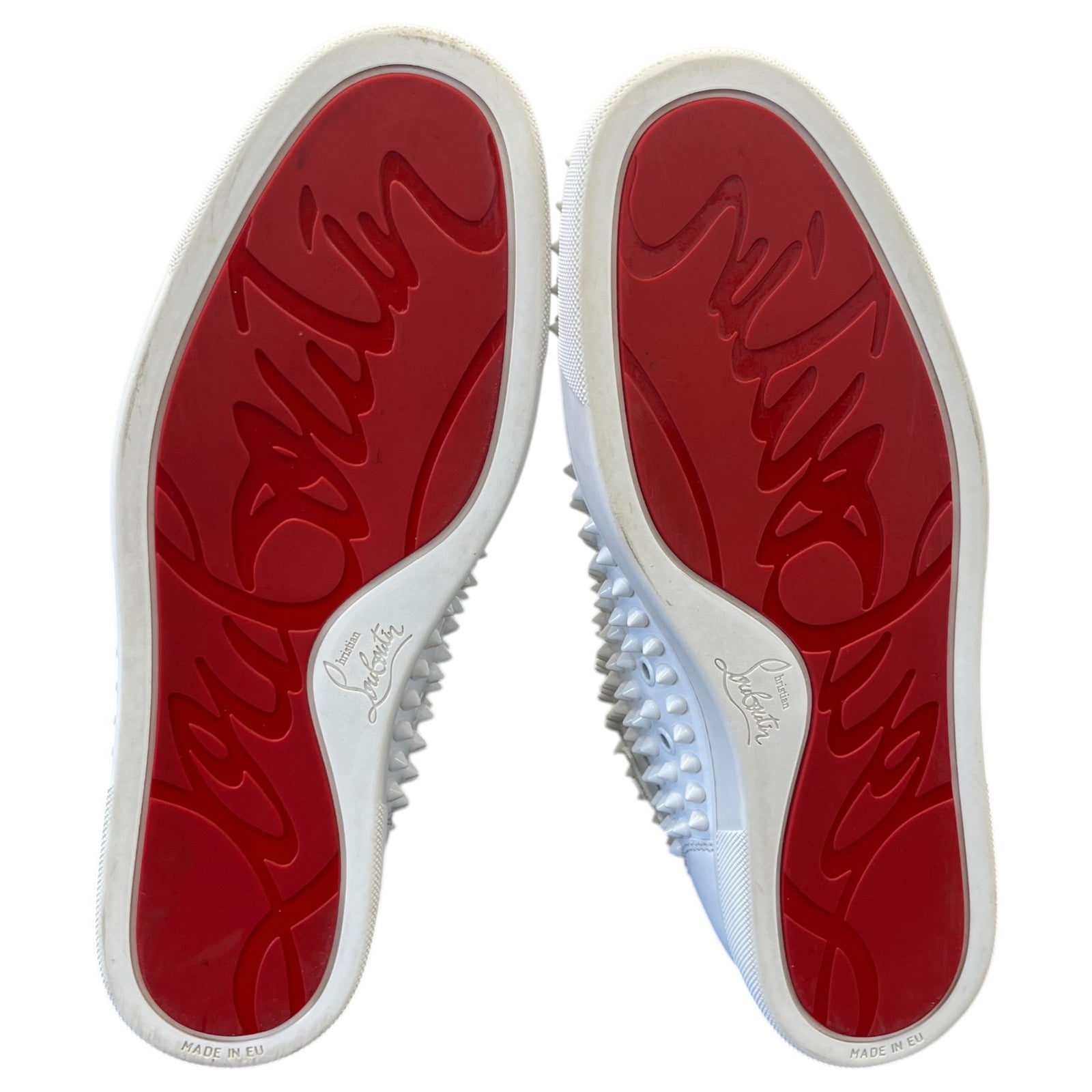 Men's Louis Spikes Flat High Trainers White Size UK 8 / EU 42 - Photo 11